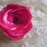 Pink Brosche Haarklammer Stoffblume Jeanne