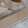 metallisiertes Gurtband in Glitzer-Optik - gold 40 mm
