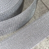 metallisiertes Gurtband in Glitzer-Optik 40 mm silber
