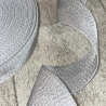 metallisiertes Gurtband in Glitzer-Optik 40 mm silber