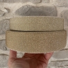 metallisiertes Gurtband in Glitzer-Optik 30 mm - gold