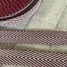 Gurtband Zickzack Design Fischgrät Muster 30 mm bordeaux meliert