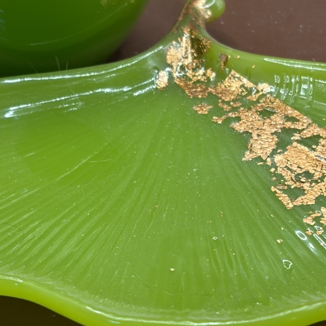 Handmade Epoxidharz Set in leuchtendem Apfelgrün 