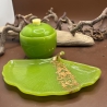 Handmade Epoxidharz Set in leuchtendem Apfelgrün 