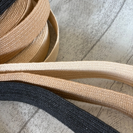 elastisches Band in Bastoptik 38 - 40 mm schwarz Gürtel Tasche