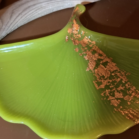 Handmade Epoxidharz Set in leuchtendem Apfelgrün 