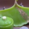 Handmade Epoxidharz Set in leuchtendem Apfelgrün 