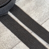 elastisches Band in Bastoptik 38 - 40 mm schwarz Gürtel Tasche