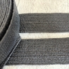 elastisches Band in Bastoptik 38 - 40 mm schwarz Gürtel Tasche
