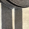elastisches Band in Bastoptik 38 - 40 mm schwarz Gürtel Tasche