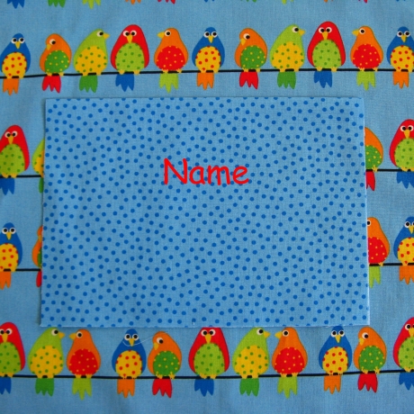 Kinderschürze - Vögel - auf Wunsch personalisiert