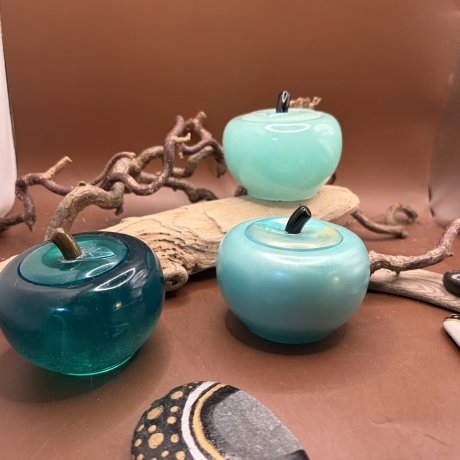 Handmade Deko-Apfeldosen aus Resin kleine Aufbewahrungsdose