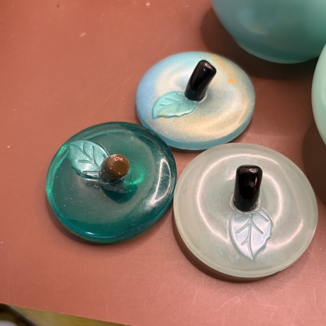 Handmade Deko-Apfeldosen aus Resin kleine Aufbewahrungsdose