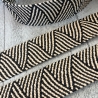 elastisches Band in Bastoptik 50 mm schwarz & natur Gürtel Tasche