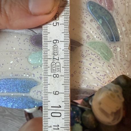 Engelsflügel aus Epoxidharz – Handmade Deko in Blau & Weiß