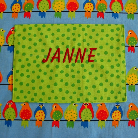 Kinderschürze - Vögel - auf Wunsch personalisiert