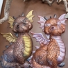 Handmade Drache aus Epoxidharz – dekorative Drachen 