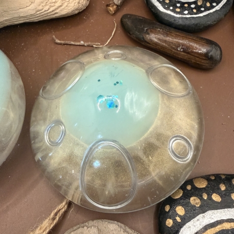 Dose mit Deckel in Pilzform – Handmade aus Epoxidharz Einzelstück