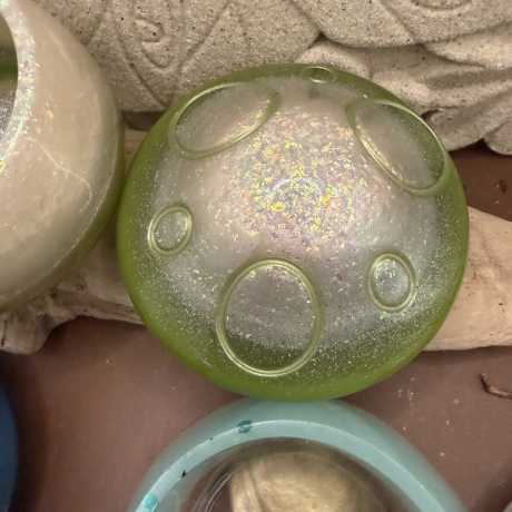 Dose mit Deckel in Pilzform – Handmade aus Epoxidharz Einzelstück