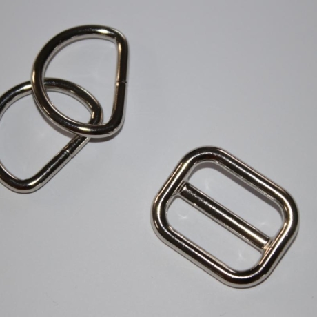 Schieber 25 mm silber Gurtversteller Zinkdruckguss RE