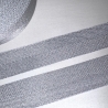 metallisiertes Gurtband in Glitzer-Optik silber 30 mm