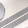 metallisiertes Gurtband in Glitzer-Optik silber 30 mm