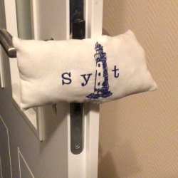 Türstopper Windstopper Türschutz - Sylt auf weiß