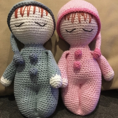 Schlafpüppchen für‘s Babybett 