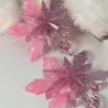Deko Sterne zum Aufhängen Rosa Handmade – Glitzer – Set 10 cm