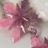 Deko Sterne zum Aufhängen Rosa Handmade – Glitzer – Set 10 cm