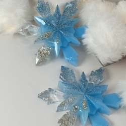 Sterne 2er Set NEU Resin Blautöne und Glitzer Handmade Unikat  Sterne 2er Set NEU Resin Blautöne und Glitzer Handmade Unikat