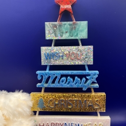 Handgemachter Weihnachtsspruch aus Resin – 30 cm Dekoschild  Handgemachter Weihnachtsspruch aus Resin – 30 cm Dekoschild