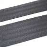 Sicherheitsgurtband 40 mm schwarz 9 Streifen Gurtband RE