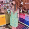 Sommerkleid mit Bindebändern und Taschen Größe 38-40