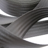 Sicherheitsgurtband 40 mm schwarz 9 Streifen Gurtband RE