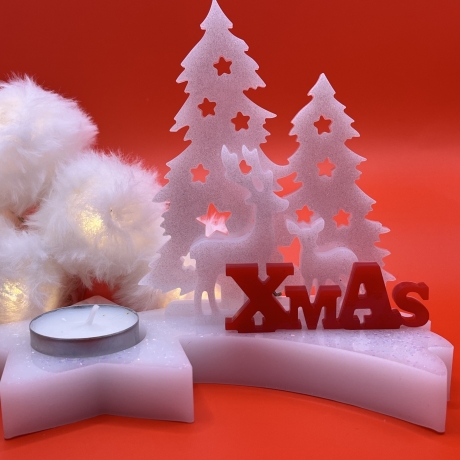 Teelichthalter Komet/Sternschnuppe Xmas  Handmade Neu