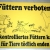 Schild Tiere füttern verboten 3 - Gravurschild