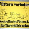 Schild Tiere füttern verboten 3 - Gravurschild