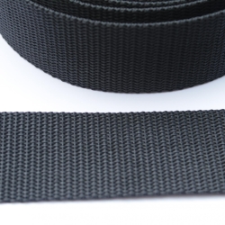 Gurtband 40 mm schwarz 1,4 mm stark Taschenband RE