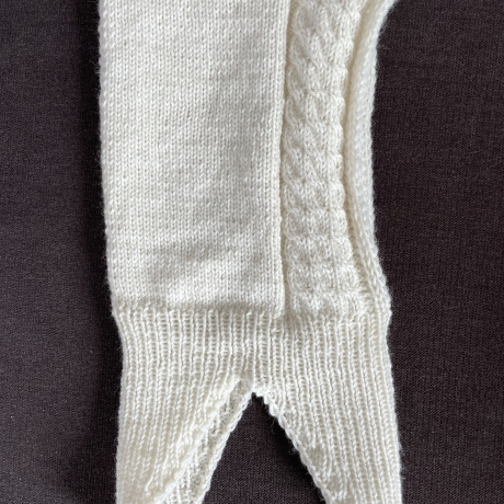 Handgestrickte Schalmütze / Schlupfmütze bis ca. 3 Jahre