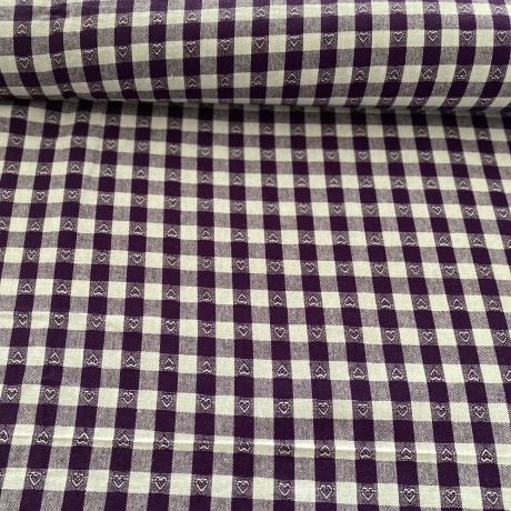 Baumwolle Druck Popeline | Zefir Herz | Öko Tex 100 | Poplin 