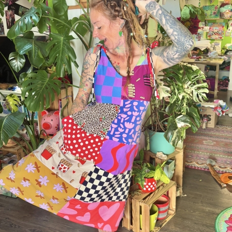 Hängerchen lang mit Taschen Größe 40/42