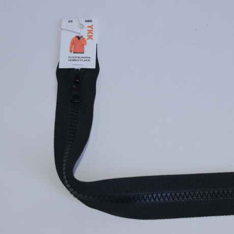 YKK Reißverschluss teilbar 25 cm schwarz 5mm RE