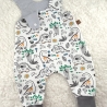 Baby Strampler 50/56 Dino weiß Jumpsuit Overall Romper