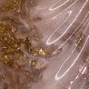 Handgemachte Seifenschale Muschel aus Epoxidharz  Rosa Gold Klar 