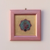 Erzengel Chamuel Wand Deko, Engel der Liebe Bild mit Blattgold 