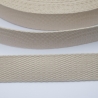 Gurtband Baumwolle 25 mm natur / ecru - HELL