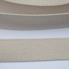 Gurtband Baumwolle 25 mm natur / ecru - HELL