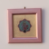 Erzengel Chamuel Wand Deko, Engel der Liebe Bild mit Blattgold 