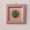 Erzengel Chamuel Wand Deko, Engel der Liebe Bild mit Blattgold 